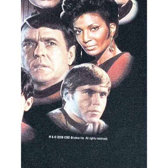 Vintage 2008 Star Trek T-Shirt Black Large NEW DEADSTOCK Y2K - Picture 3 of 7